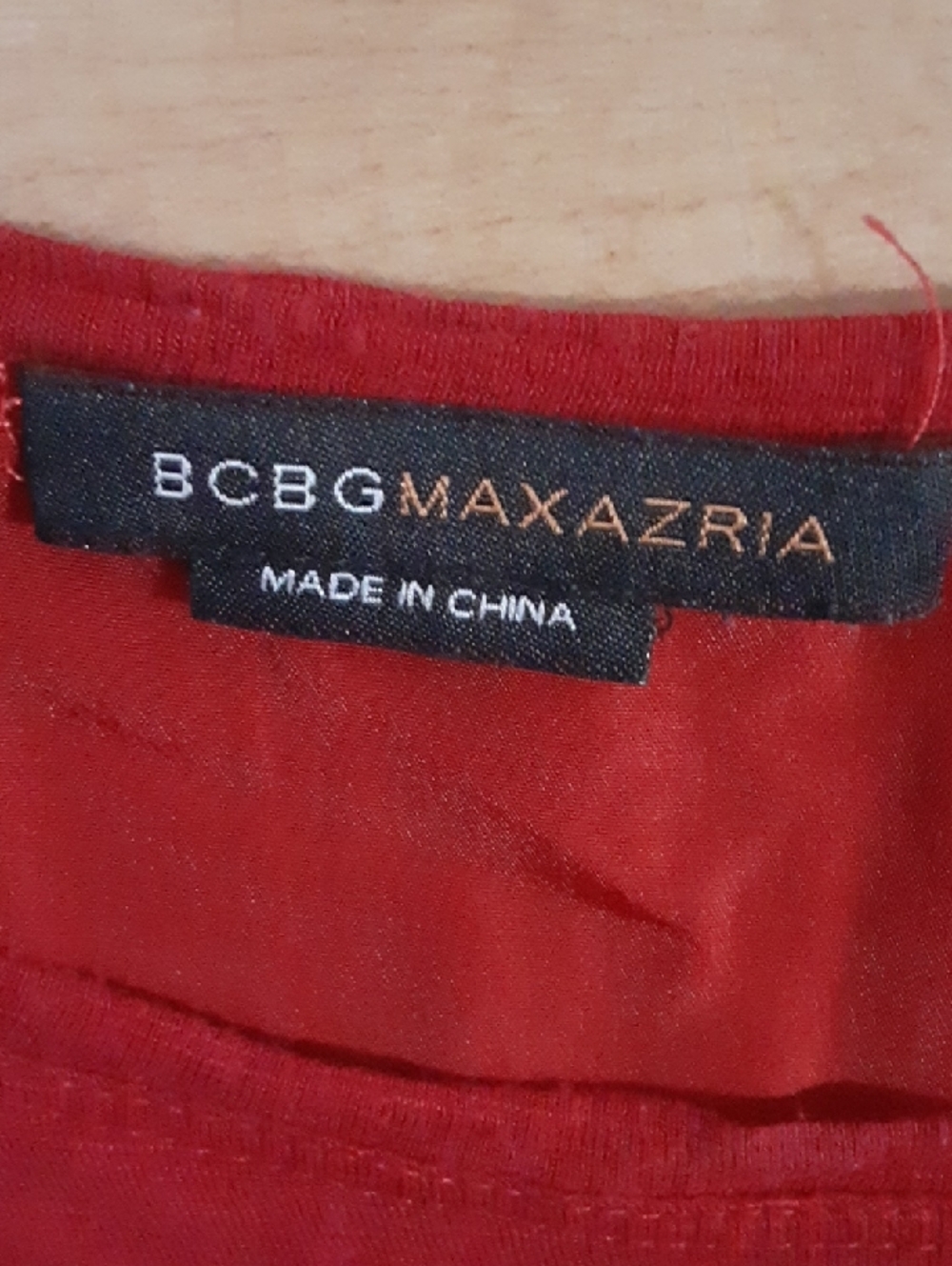 BCBGMaxAzria Vibrant Red Sleeveless Layered Hem Tank - Picture 2 of 5